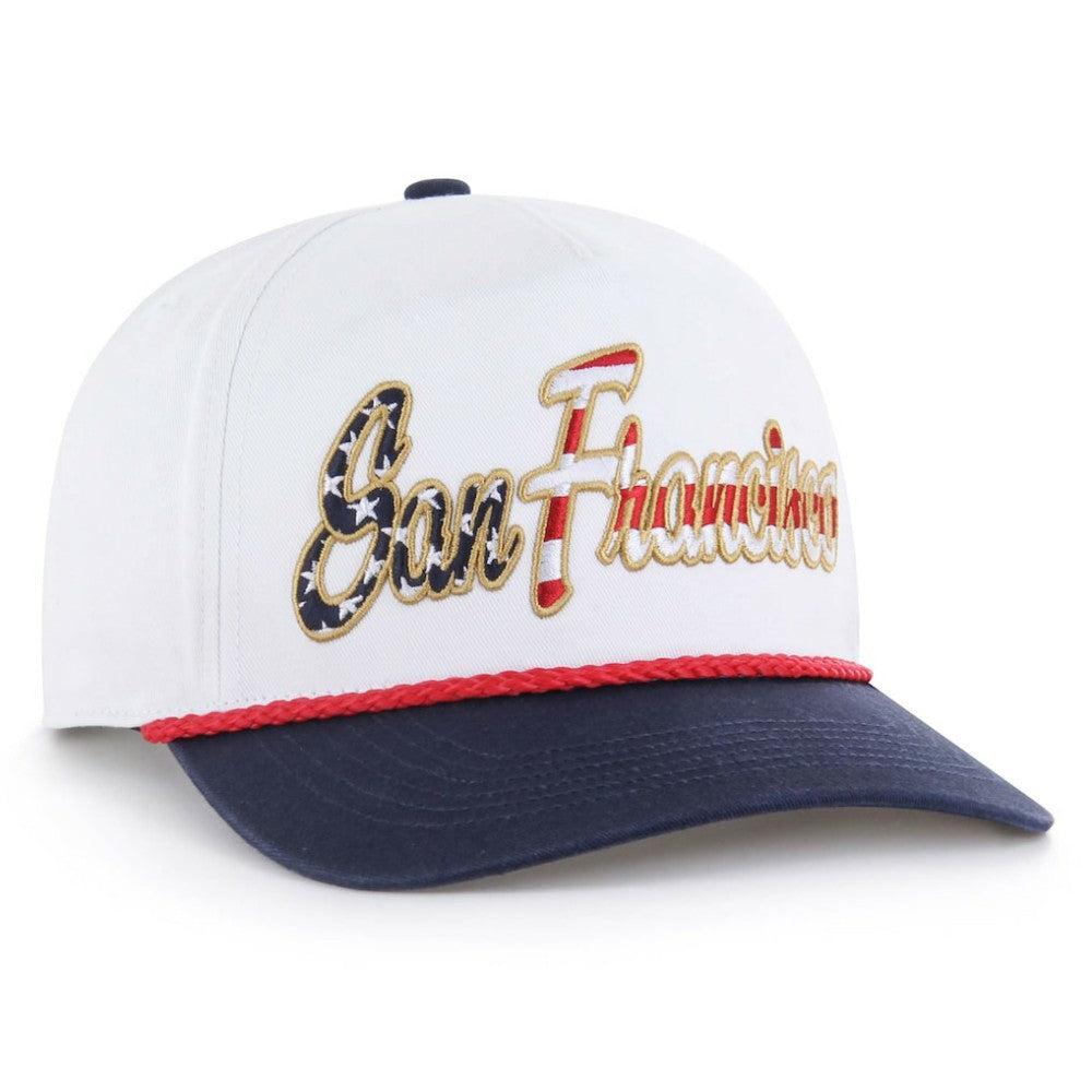 San Francisco Giants Patriotic Overhand Hitch Adjustable Hat White