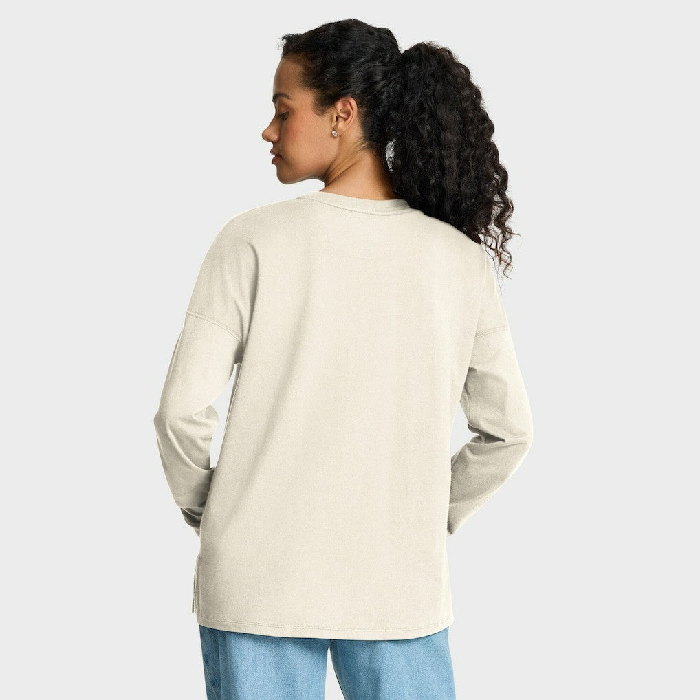 New York Jets Women's Dove Legacy Long Sleeve T-Shirt - Cream for sale