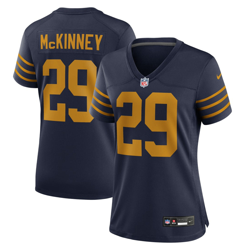 Xavier McKinney Green Bay Packers Women's The 1923 Classic Game Jersey - Navy outlet