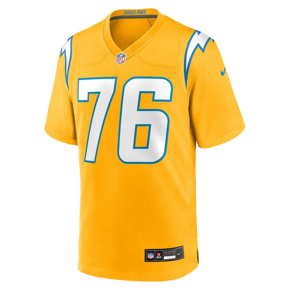 Joe Alt Los Angeles Chargers Alternate Charger Power Game Player Jersey - Gold discount