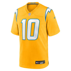 Justin Herbert Los Angeles Chargers Alternate Charger Power Game Player Jersey - Gold sale