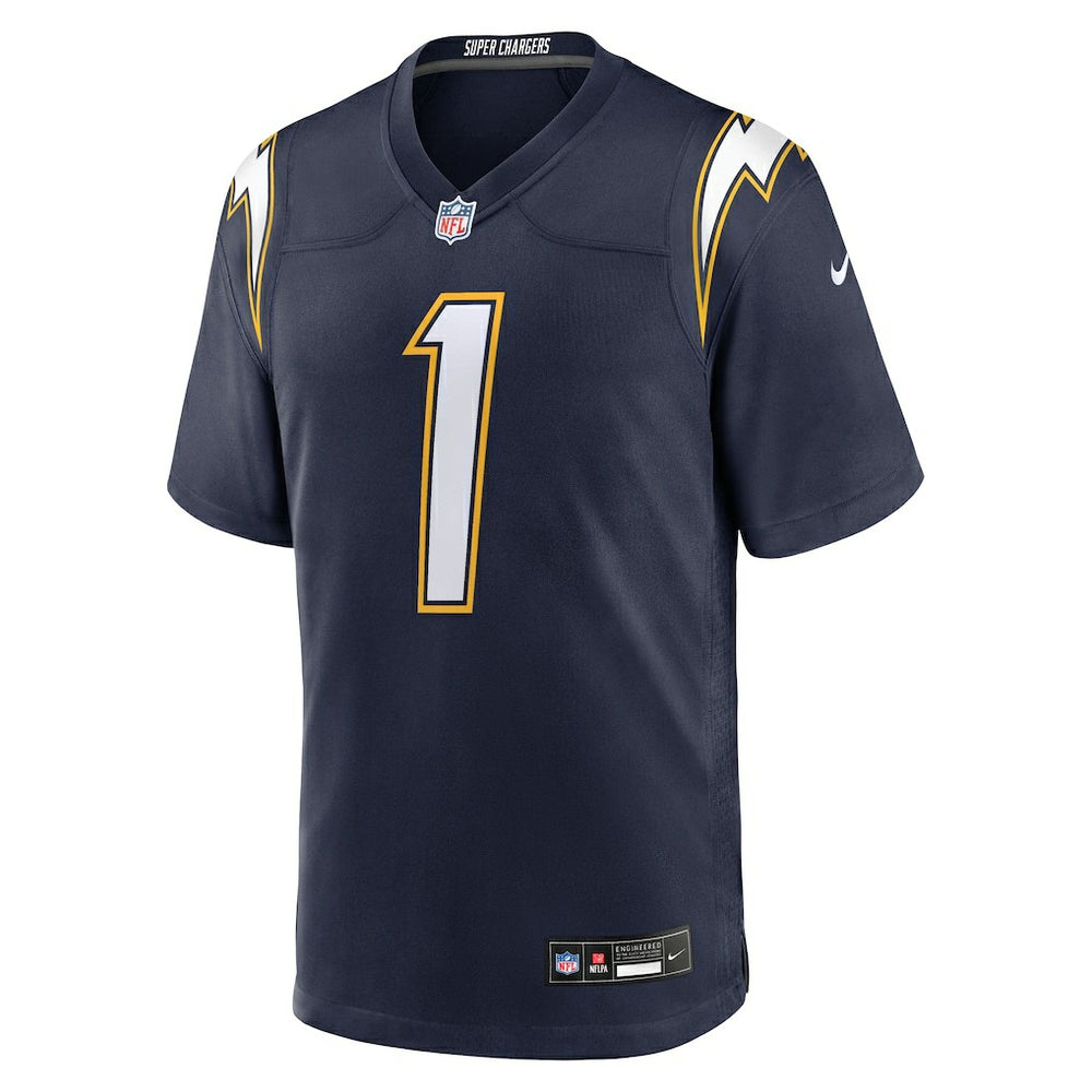 Quentin Johnston Los Angeles Chargers Alternate Super Chargers Game Player Jersey - Navy sale