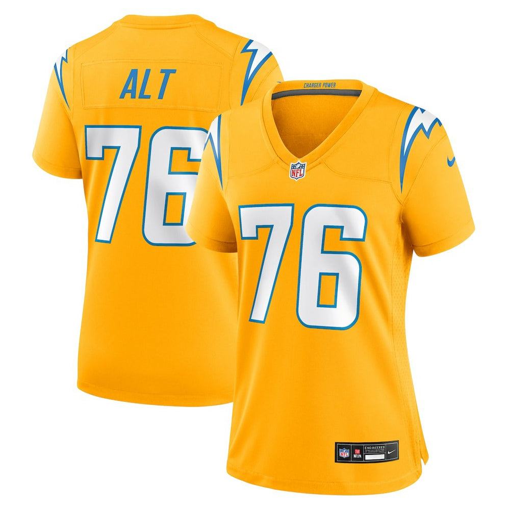 Joe Alt Los Angeles Chargers Women's Alternate Charger Power Game Jersey - Gold cheap