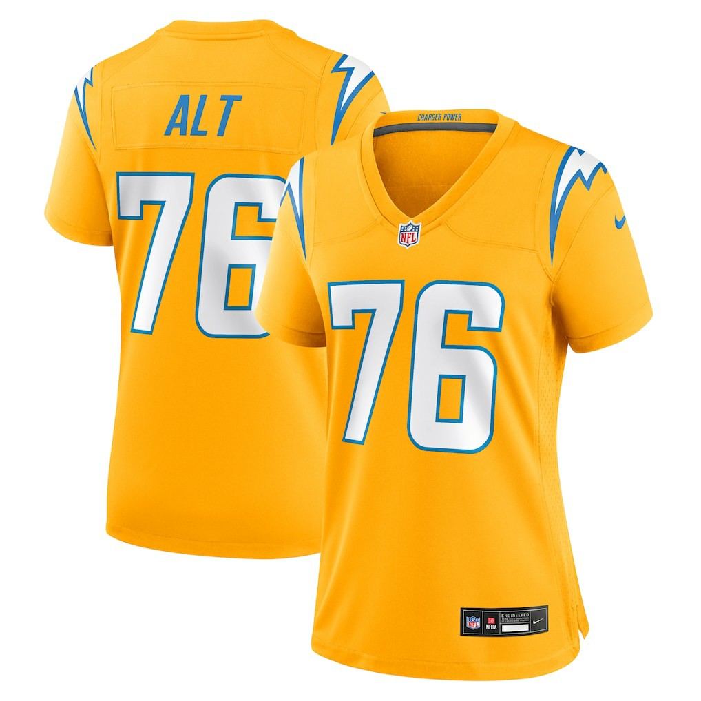 Joe Alt Los Angeles Chargers Women's Alternate Charger Power Game Jersey - Gold cheap
