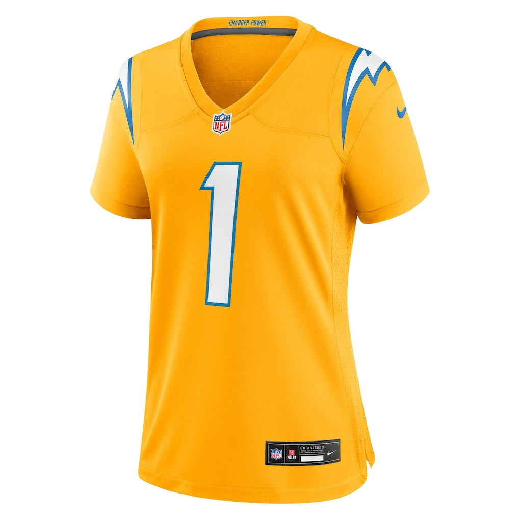 Quentin Johnston Los Angeles Chargers Women's Alternate Charger Power Game Jersey - Gold online