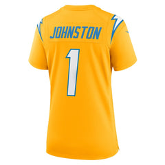 Quentin Johnston Los Angeles Chargers Women's Alternate Charger Power Game Jersey - Gold online