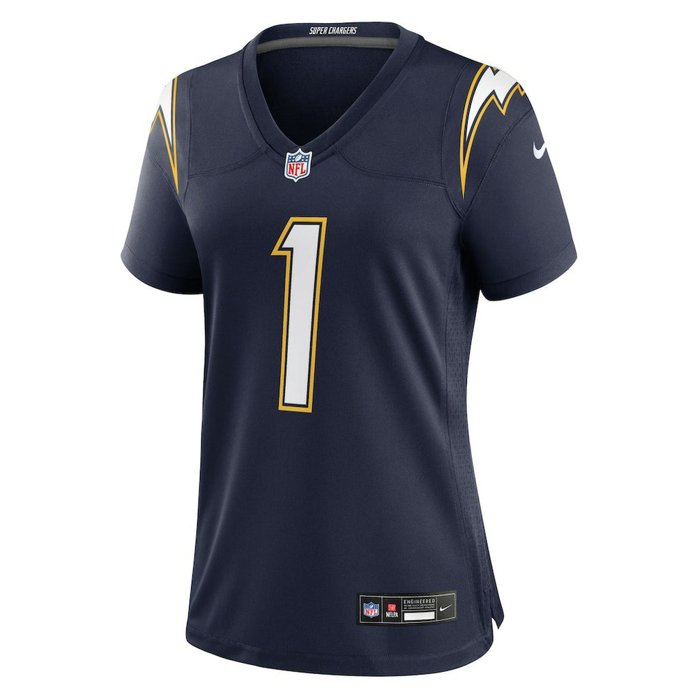 Quentin Johnston Los Angeles Chargers Women's Alternate Super Chargers Game Jersey - Navy outlet