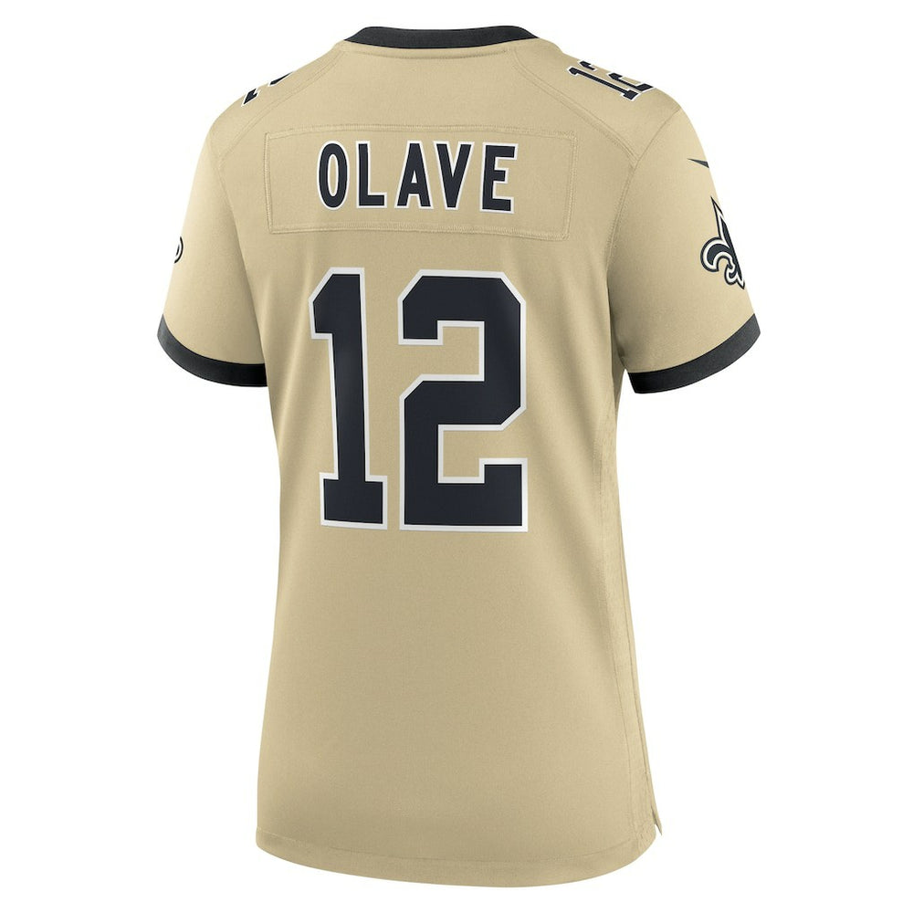 Chris Olave New Orleans Saints Women's Gameday Golds Alternate Game Player Jersey - Gold on sale