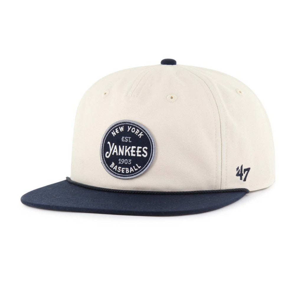 New York Yankees Payson Captain Snapback Hat Natural