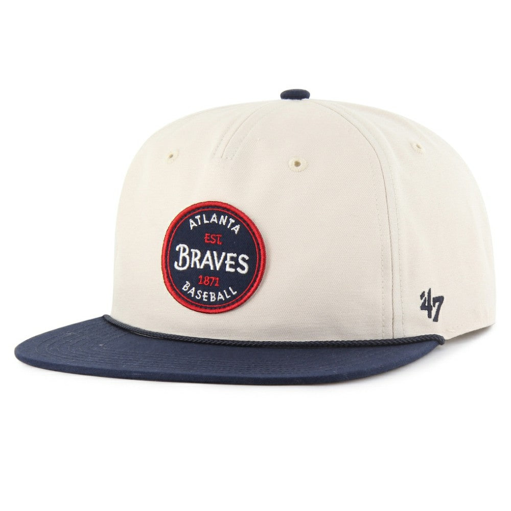 Atlanta Braves Payson Captain Adjustable Hat Natural