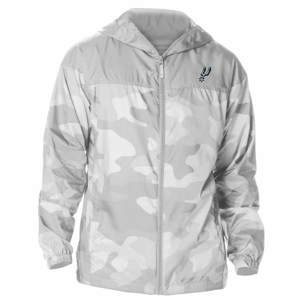 San Antonio Spurs Camo Flash Challenger Windbreaker Full-Zip Jacket - Gray on sale