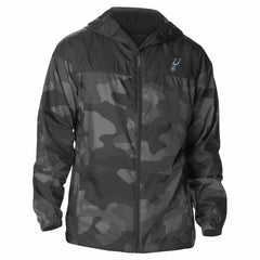 San Antonio Spurs Camo Flash Challenger Windbreaker Full-Zip Jacket - Black on sale