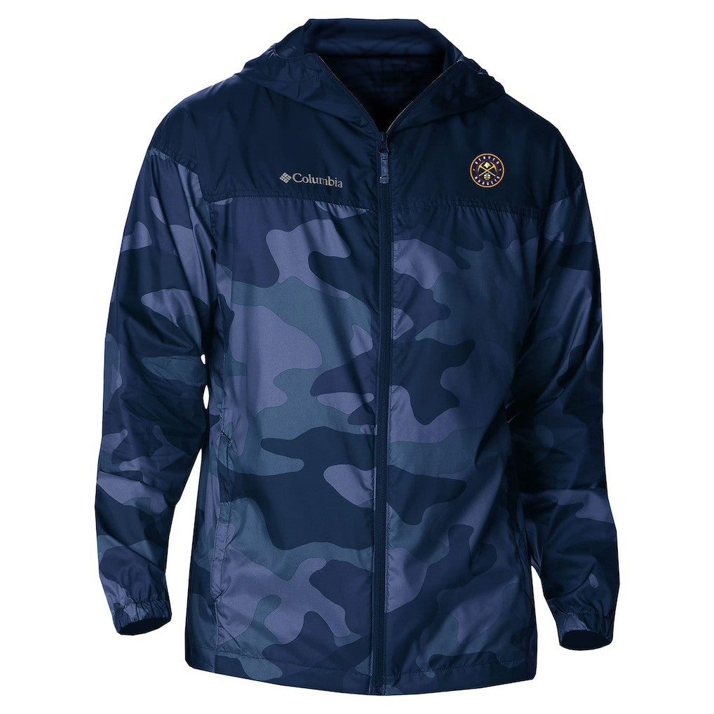 Denver Nuggets Camo Flash Challenger Windbreaker Full-Zip Jacket sale - Navy online