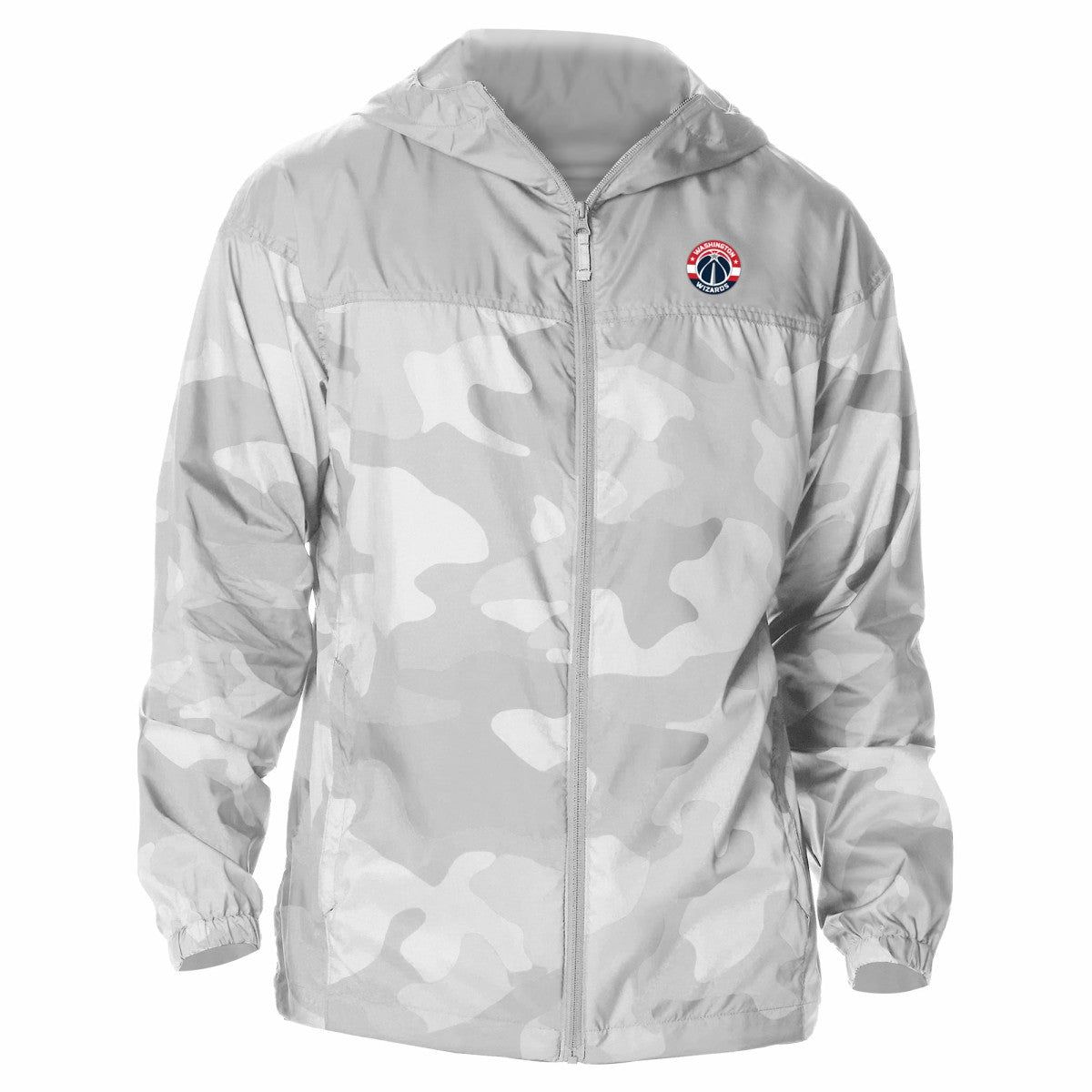 Washington Wizards Camo Flash Challenger Windbreaker Full-Zip Jacket - Gray on sale