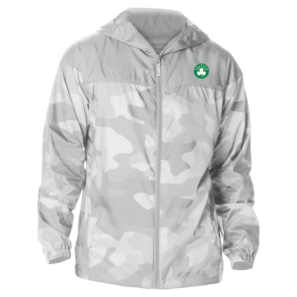 Boston Celtics Camo Flash Challenger Windbreaker Full-Zip Jacket - Gray cheap