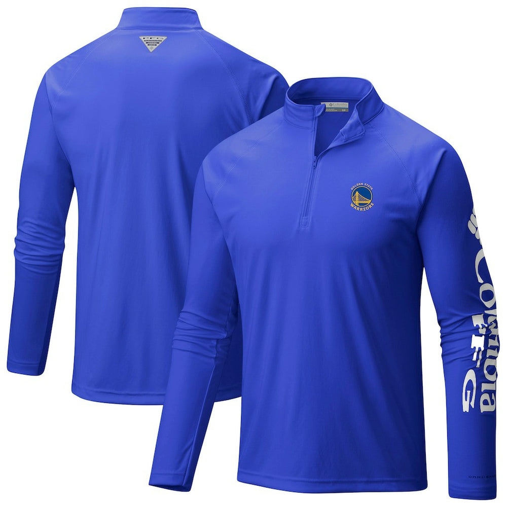 Golden State Warriors Terminal Tackle Raglan Omni-Shade Quarter-Zip Jacket sale - Royal online