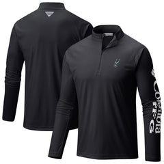 San Antonio Spurs Terminal Tackle Raglan Omni-Shade Quarter-Zip Jacket - Black sale
