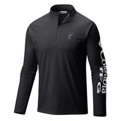 San Antonio Spurs Terminal Tackle Raglan Omni-Shade Quarter-Zip Jacket - Black sale