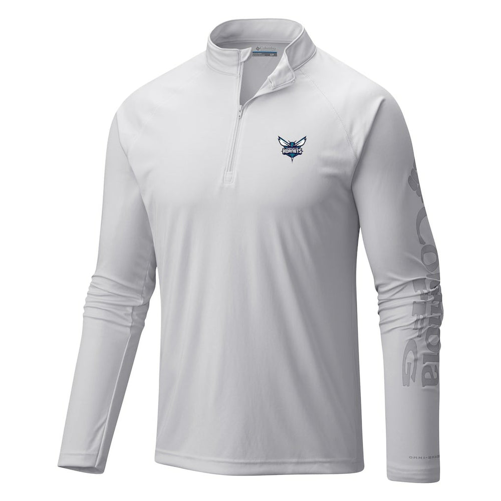 Charlotte Hornets Terminal Tackle Raglan Omni-Shade Quarter-Zip Jacket - White online