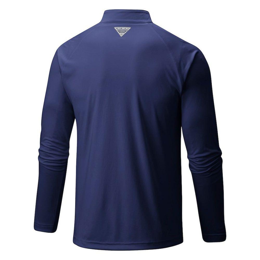 Denver Nuggets Terminal Tackle Raglan Omni-Shade Quarter-Zip Jacket sale - Navy outlet