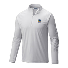 Golden State Warriors Terminal Tackle Raglan Omni-Shade Quarter-Zip Jacket sale - White discount