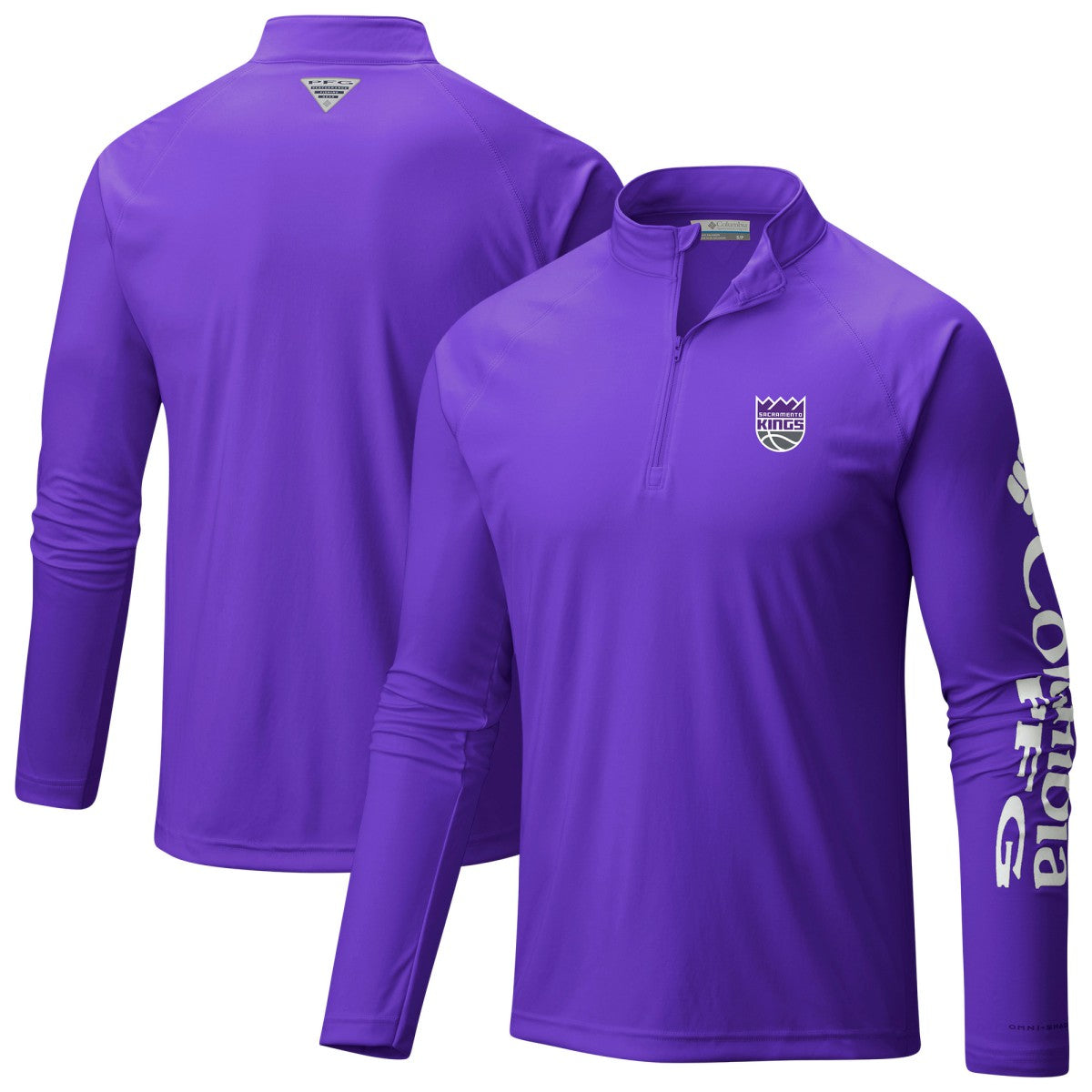 Sacramento Kings Terminal Tackle Raglan Omni-Shade Quarter-Zip Jacket - Purple cheap