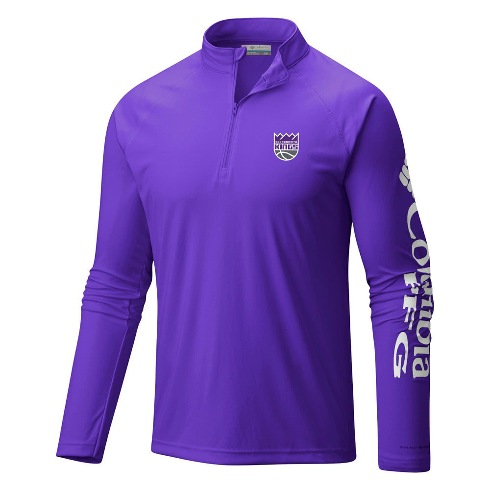 Sacramento Kings Terminal Tackle Raglan Omni-Shade Quarter-Zip Jacket - Purple cheap