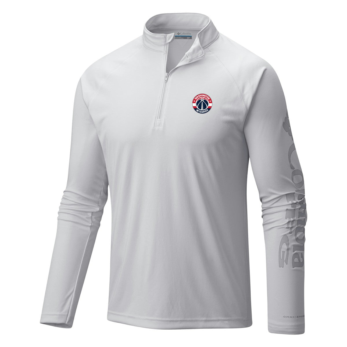 Washington Wizards Terminal Tackle Raglan Omni-Shade Quarter-Zip Jacket - White online