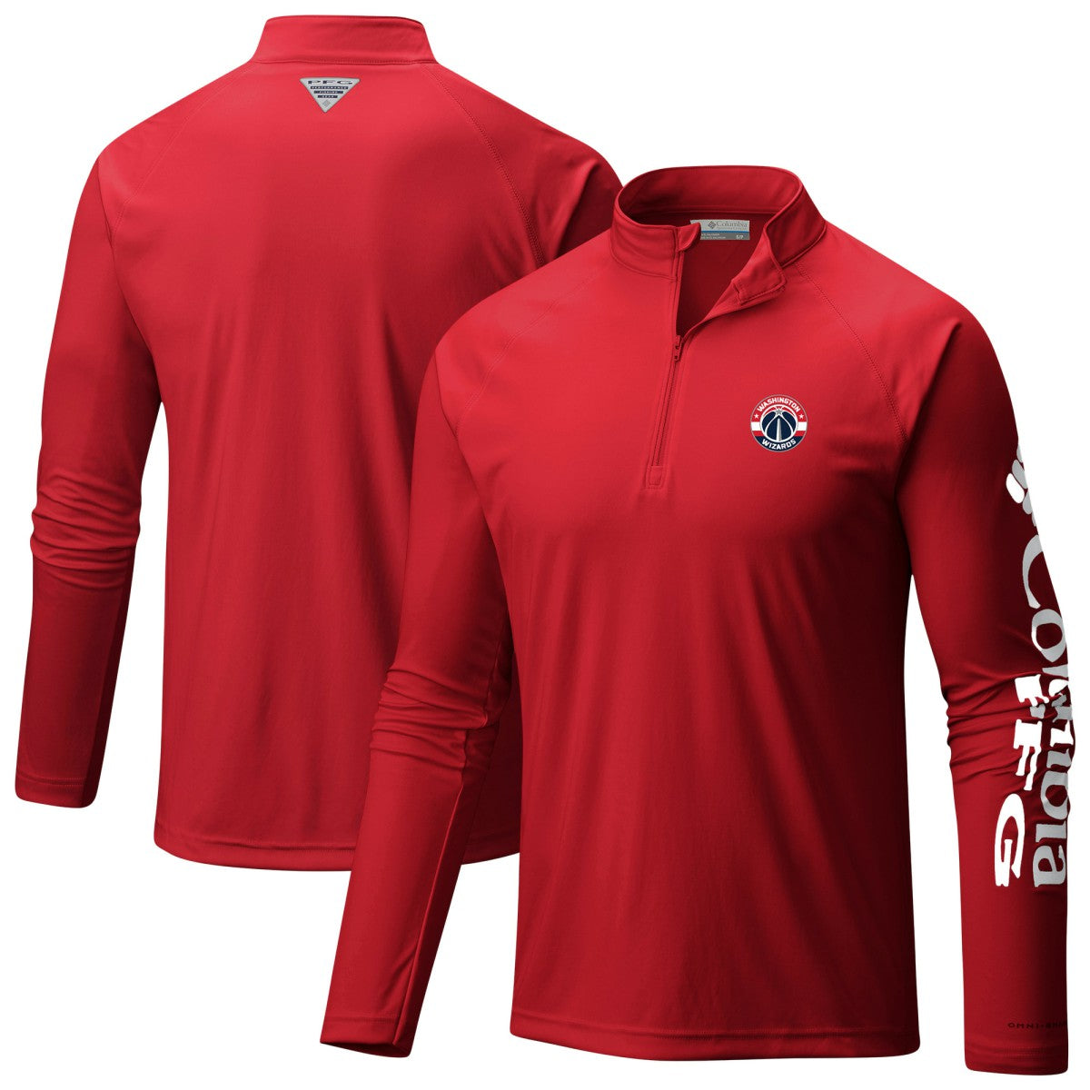 Washington Wizards Terminal Tackle Raglan Omni-Shade Quarter-Zip Jacket - Red outlet
