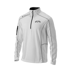 San Antonio Spurs Omni-Wick Shotgun Quarter-Zip Pullover - White on sale