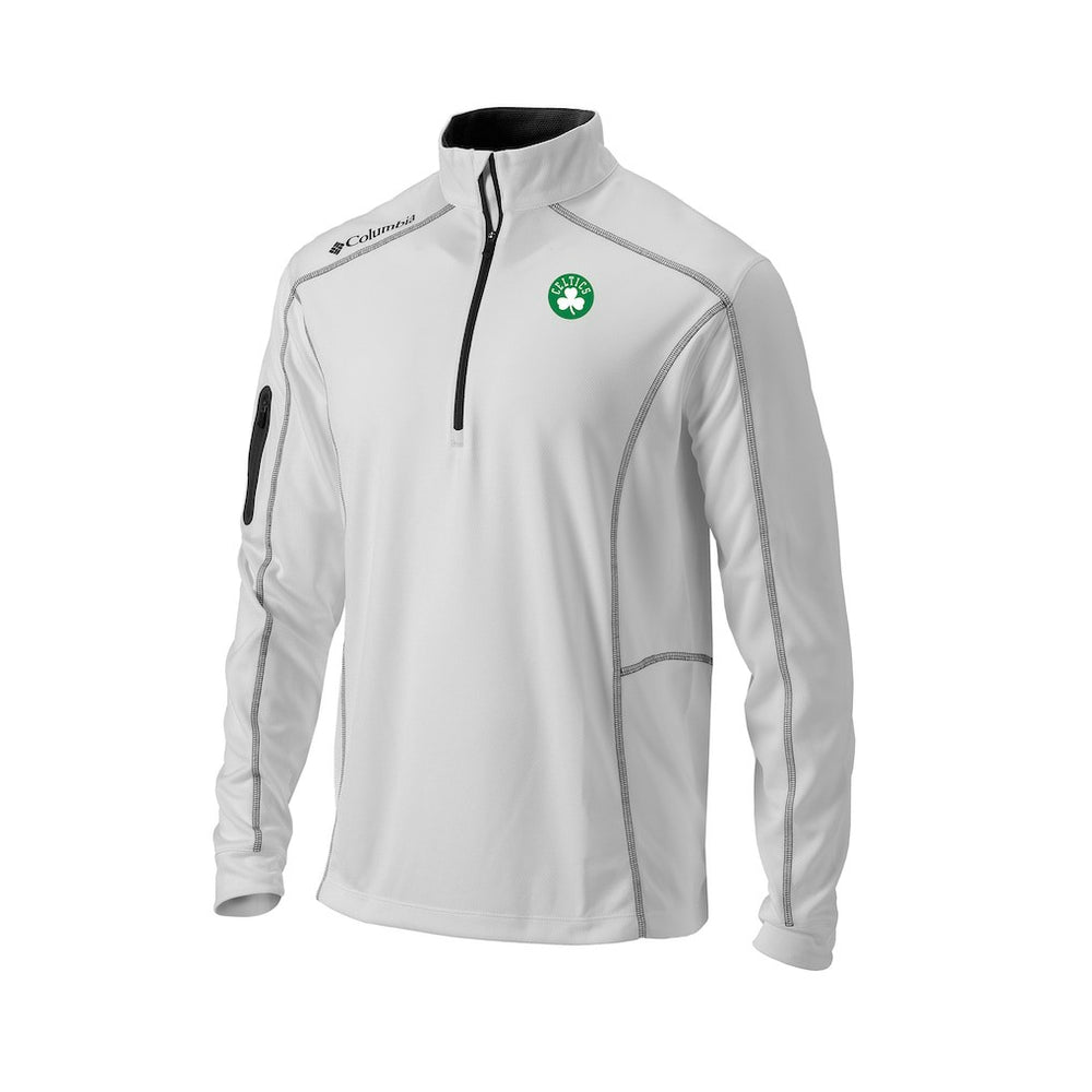 Boston Celtics Omni-Wick Shotgun Quarter-Zip Pullover - White online