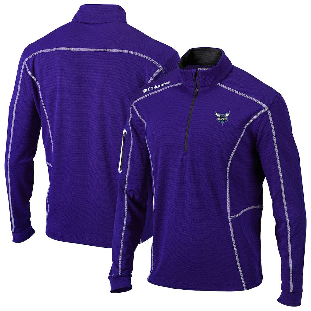 Charlotte Hornets Omni-Wick Shotgun Quarter-Zip Pullover - Purple for sale