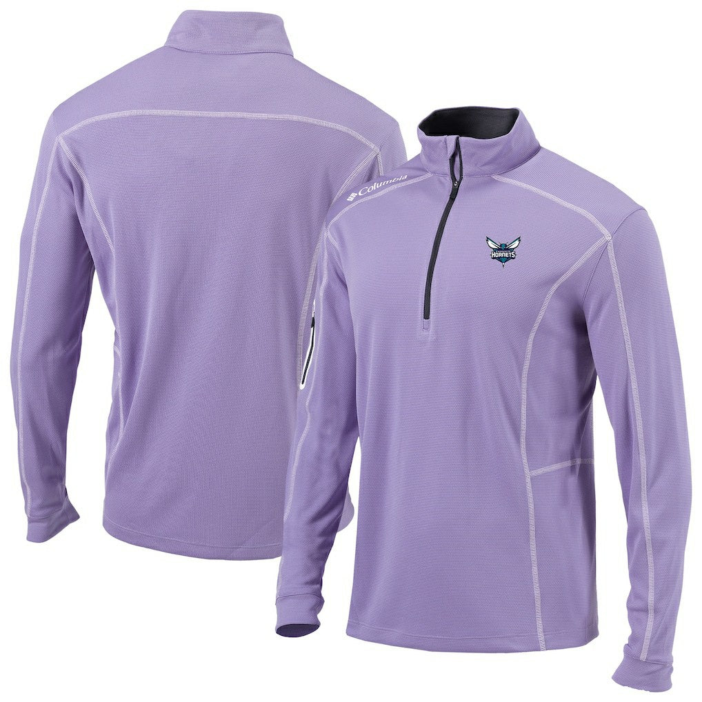 Charlotte Hornets Omni-Wick Shotgun Quarter-Zip Pullover - Lavender shop
