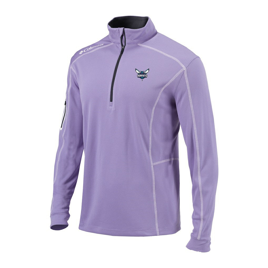 Charlotte Hornets Omni-Wick Shotgun Quarter-Zip Pullover - Lavender shop