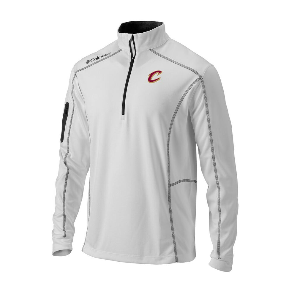 Cleveland Cavaliers Omni-Wick Shotgun Quarter-Zip Pullover sale - White cheap