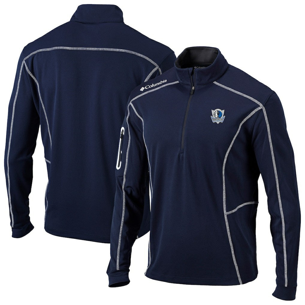 Dallas Mavericks Omni-Wick Shotgun Quarter-Zip Pullover sale - Navy discount