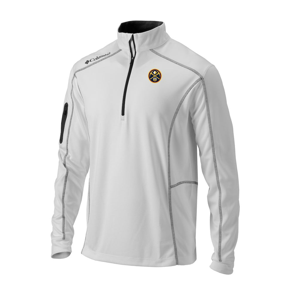 Denver Nuggets Omni-Wick Shotgun Quarter-Zip Pullover sale - White online
