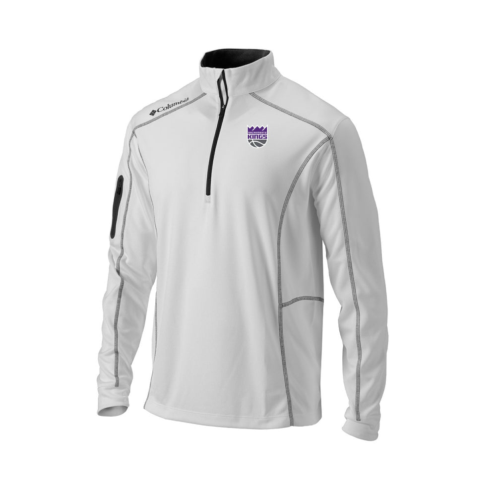 Sacramento Kings Omni-Wick Shotgun Quarter-Zip Pullover - White discount