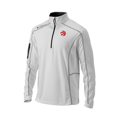 Toronto Raptors Omni-Wick Shotgun Quarter-Zip Pullover - White outlet