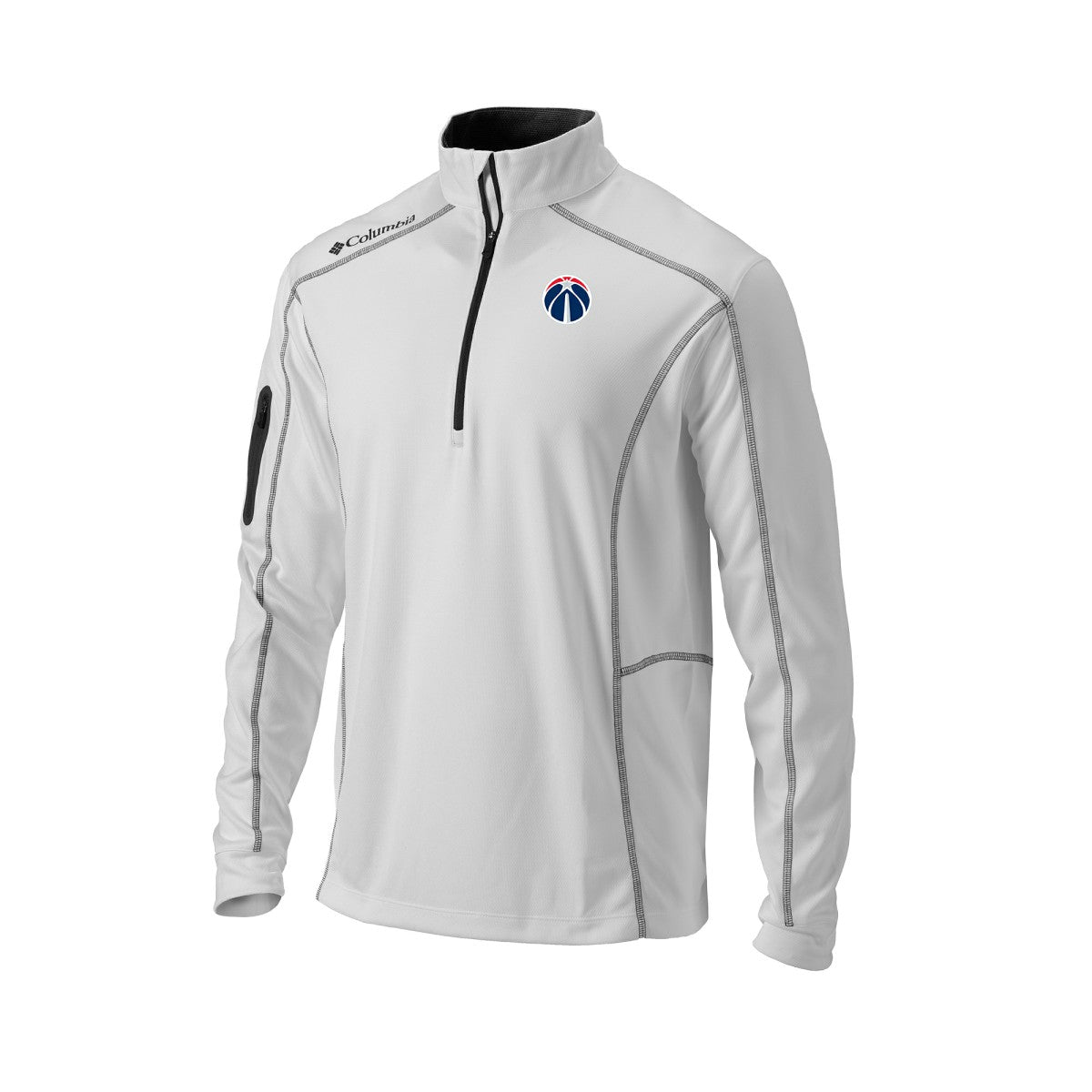 Washington Wizards Omni-Wick Shotgun Quarter-Zip Pullover - White sale