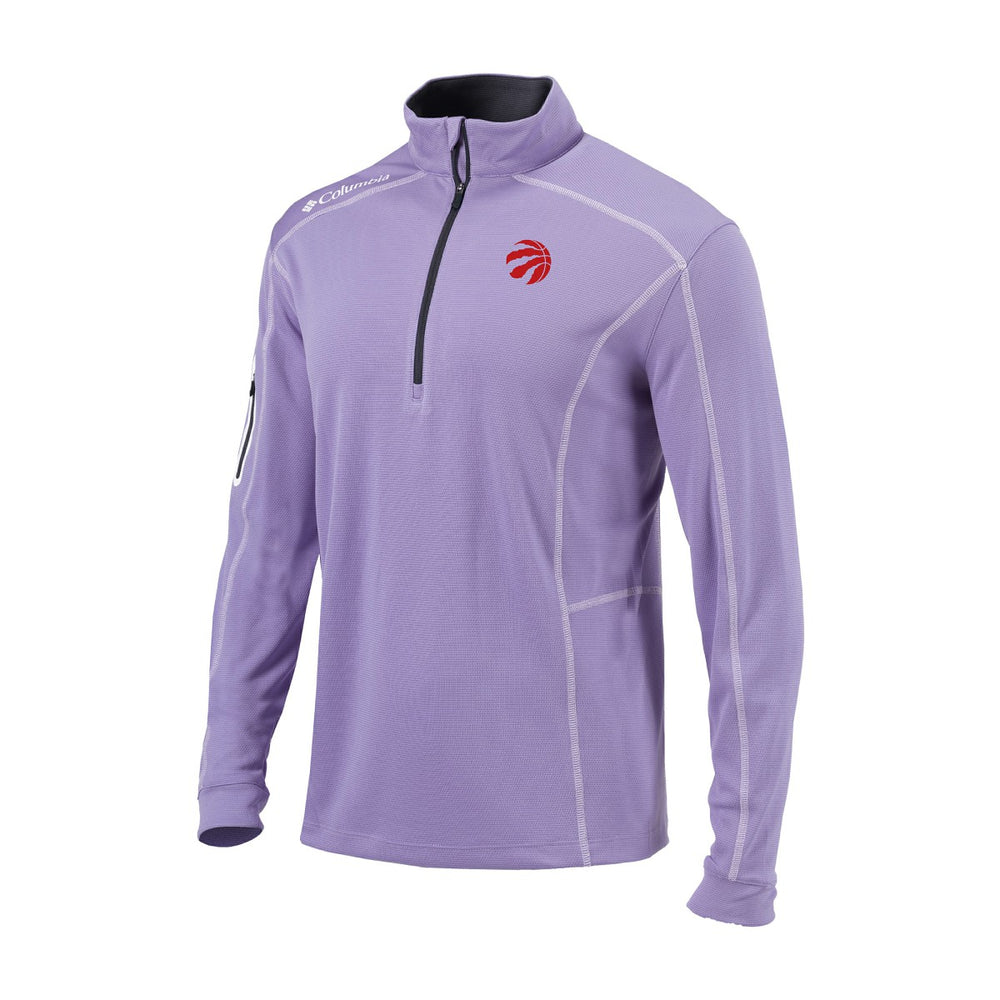 Toronto Raptors Omni-Wick Shotgun Quarter-Zip Pullover - Lavender on sale