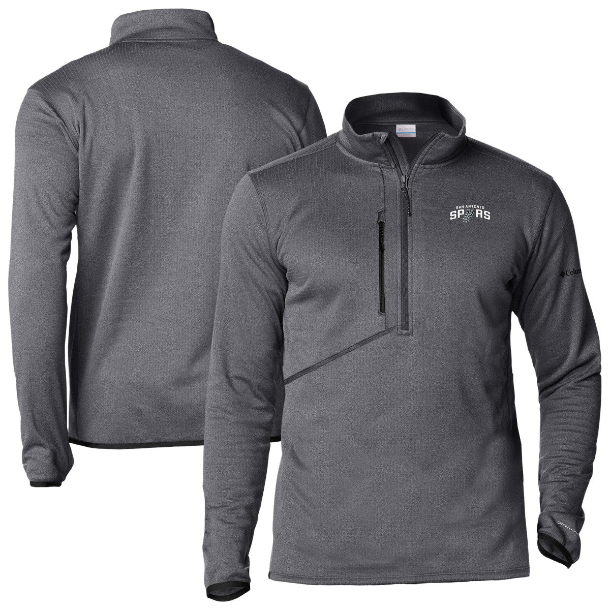 San Antonio Spurs Park View Half-Zip Top - Gray shop