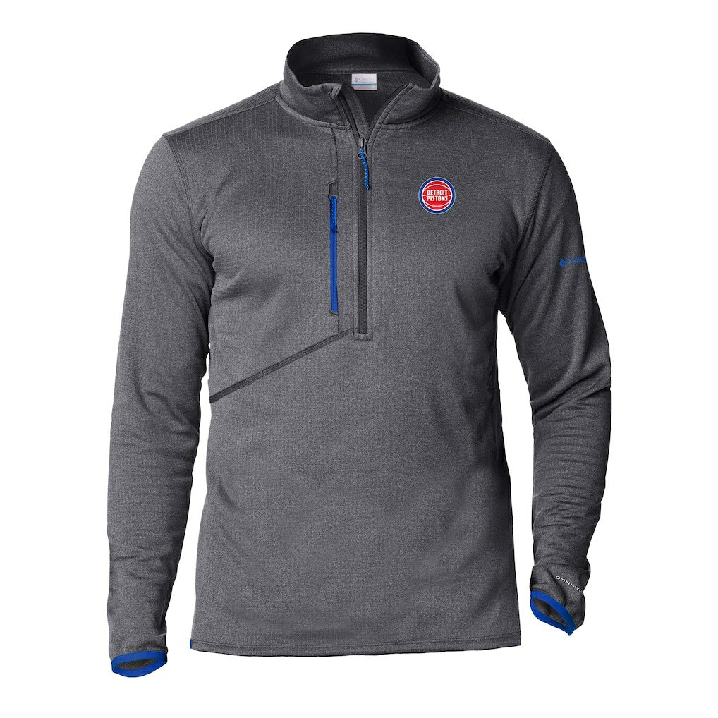 Detroit Pistons Park View Half-Zip Top sale - Gray online