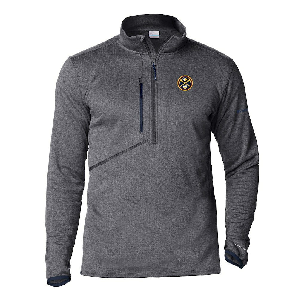 Denver Nuggets Park View Half-Zip Top sale - Gray for sale