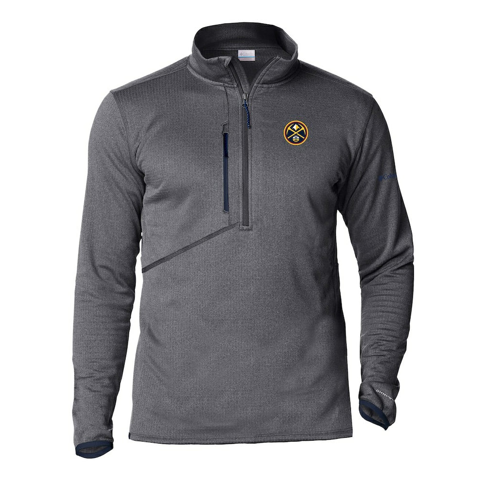 Denver Nuggets Park View Half-Zip Top sale - Gray for sale