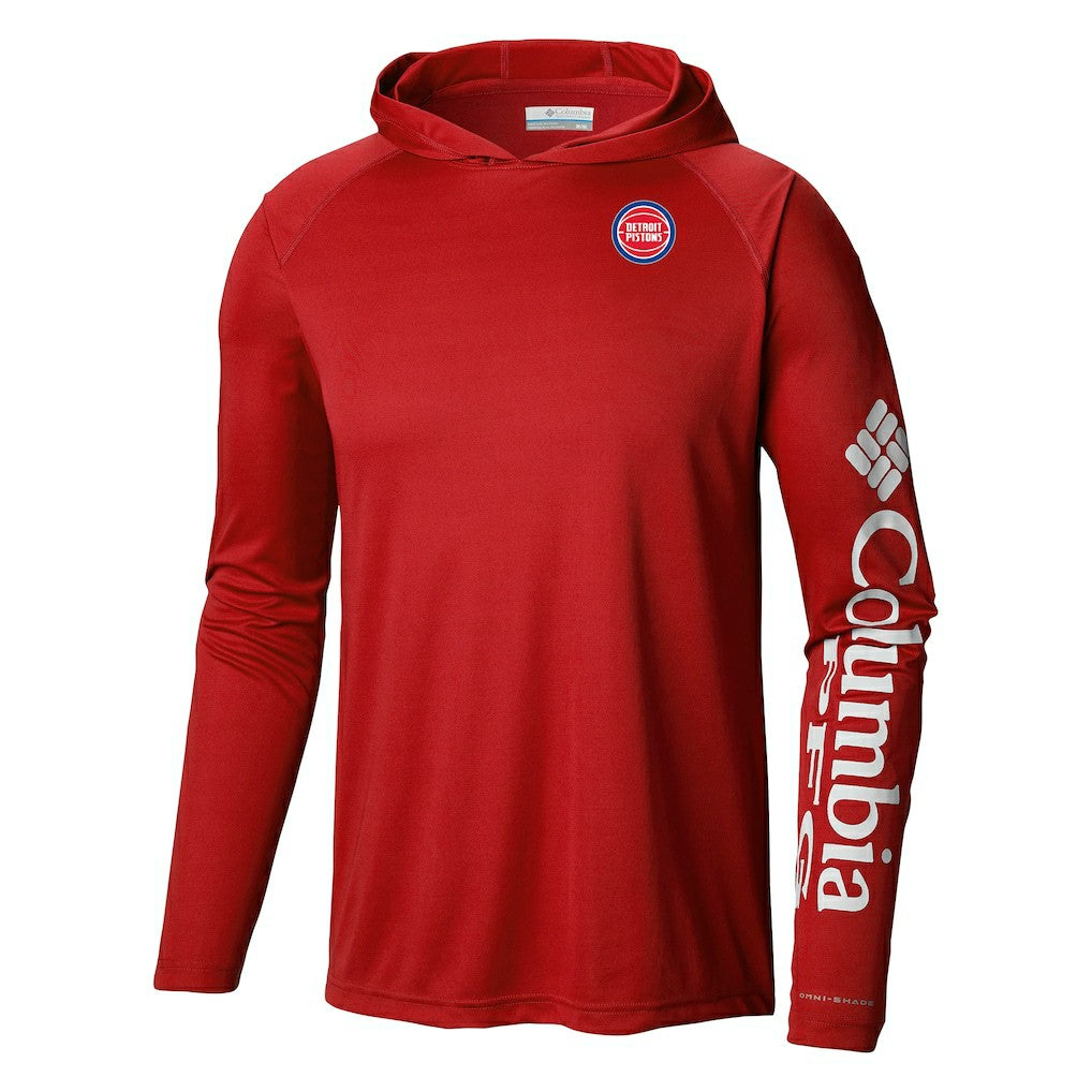 Detroit Pistons Terminal Tackle Long Sleeve Hoodie T-Shirt sale - Red cheap