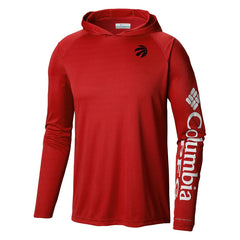 Toronto Raptors Terminal Tackle Long Sleeve Hoodie T-Shirt - Red cheap