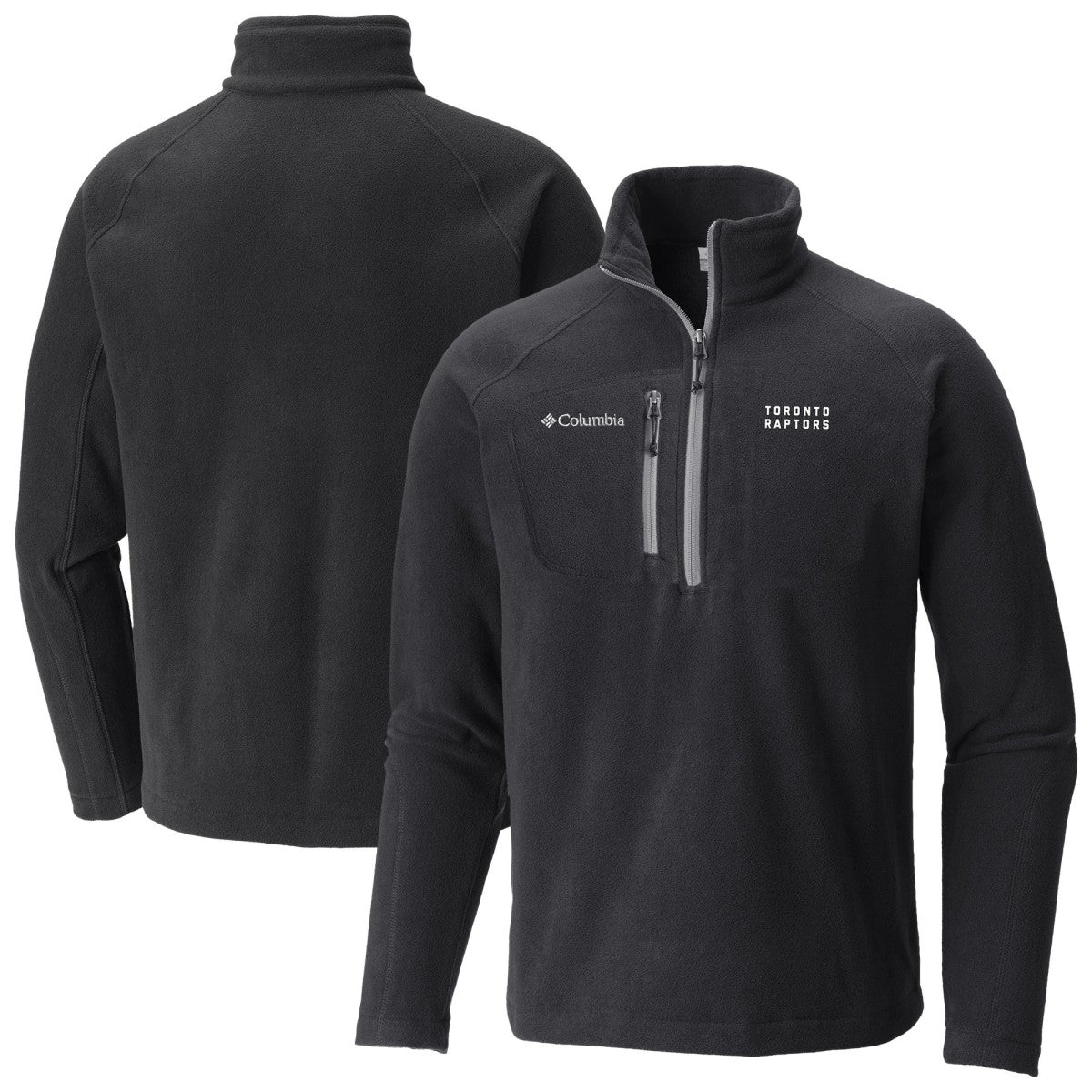 Toronto Raptors Fast Trek III Half-Zip Fleece Pullover - Black cheap