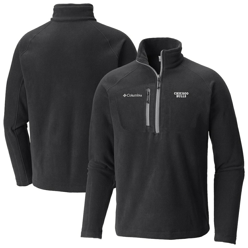 Chicago Bulls Fast Trek III Half-Zip Fleece Pullover - Black shop