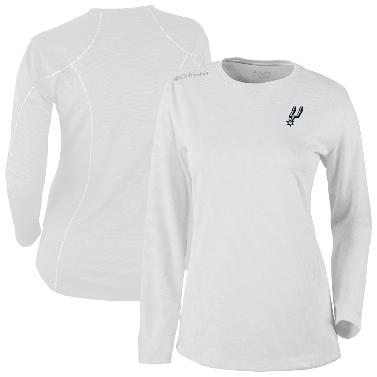 San Antonio Spurs Women's Omni-Wick Shotgun Pullover Top - White sale